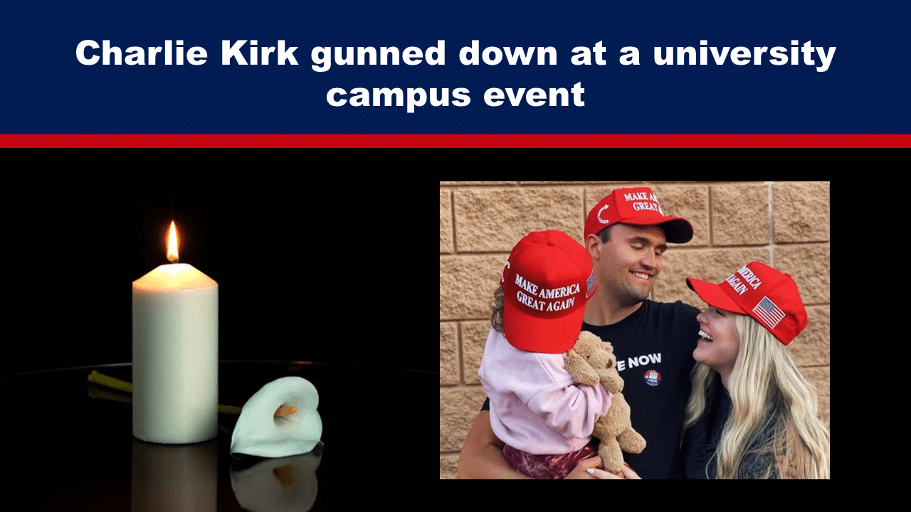 Charlie Kirk Gunned down at a university campus event