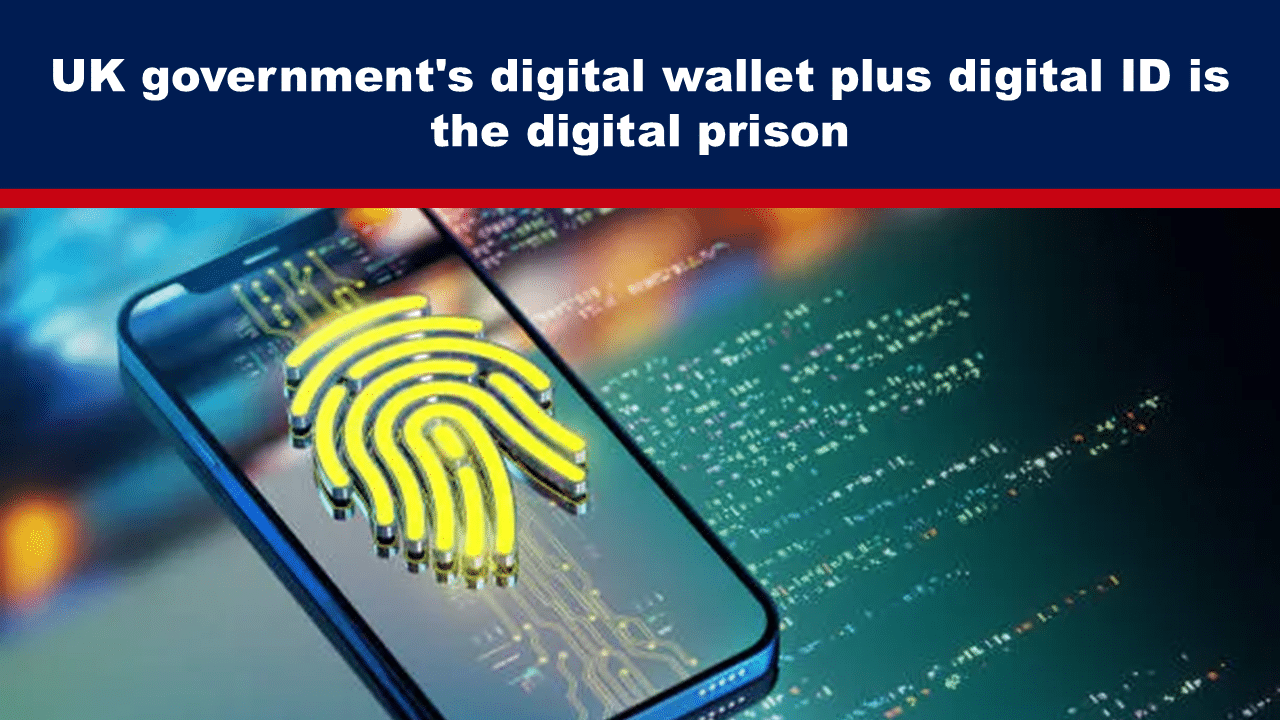 Expose News: Smartphone with a digital fingerprint, highlighting concerns over the UK government's digital wallet and digital ID as a modern digital prison. - The Expose Expose News: Smartphone with a digital fingerprint, highlighting concerns over the UK government's digital wallet and digital ID as a modern digital prison.