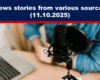 Expose News: News Stories from various sources capture the buzz! Delve into the latest updates with this cozy setup featuring a microphone and laptop, 11.10.2025.