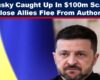 Zelensky caught up in Ukraine corruption allegations as his close allies flee the country from authorities and $100 million goes missing. Are they laundering money?