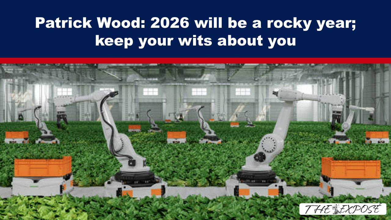 - The Expose Expose News: Patrick Wood predicts 2026 will be a disaster! Robot farms point to trouble ahead! Keep your wits about you, folks!