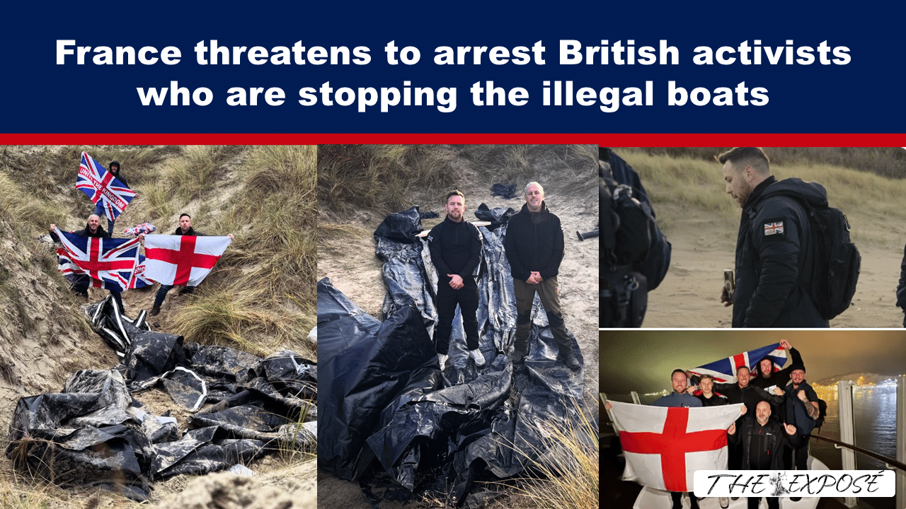 - The Expose Expose News: Hold on to your hats! France threatens arrest of British activists fighting the small boats crisis. Blimey, that's a bit harsh, innit?