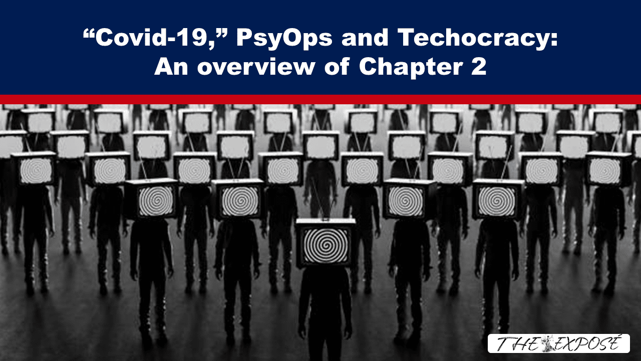 Expose News: Is COVID-19 a PsyOp? Are YOU being controlled? An unsettling image of figures with TVs for heads! Explore Technocracy in Chapter 2 and decide! #COVID19 #PsyOps
