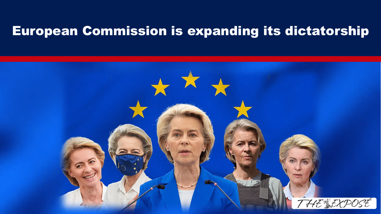 - The Expose Expose News: Imagery suggesting European Commission expanding its influence, featuring prominent figures on EU flag.