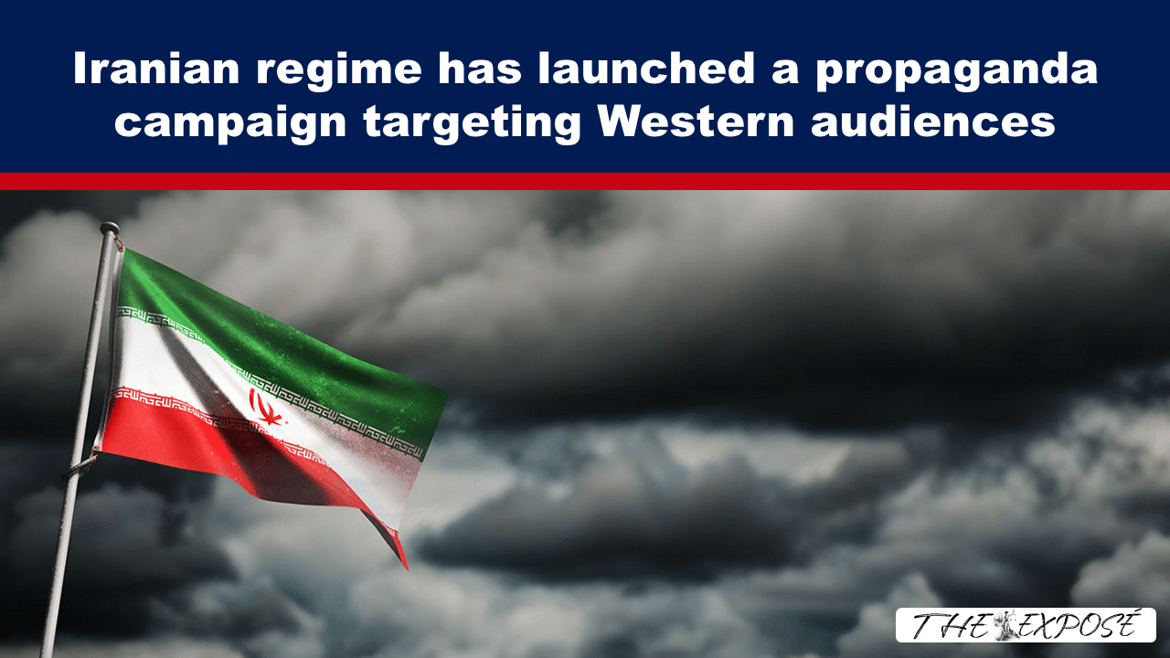- The Expose Expose News: Dramatic skies over an Iranian flag as the regime launches a propaganda push aimed at Western audiences.